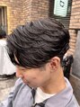 ブラック 横浜(BLUCK) 太い束感で毛流れ感upフェザーパーマ