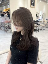 シェノン 奈良橿原店(CHAINON)&nbsp;透明感とまろみのあるブラウン×艶っぽ韓国レイヤー/奈良