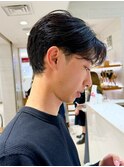 センターパート ツーブロック 小林颯