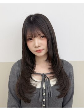 ボヌール 銀座並木通り店(Bonheur) レイヤーカット/顔まわりレイヤー/前髪カット/顔周りカット