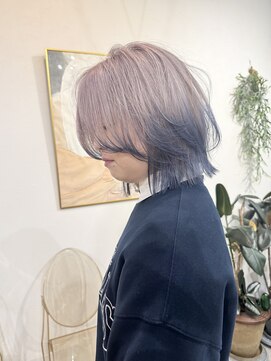 ラニヘアサロン(lani hair salon) ホワイトカラー/ブルーカラー/グラデーション/デザイン/裾カラー