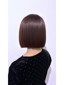 スタイル 皆実店(STYLE) 切りっぱなしボブ♪ラベンダーブラウン