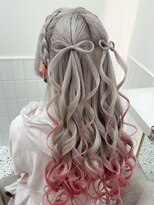 リルミー(Lilme) 【ヘアメ】後ろ姿盛れ!リボンハーフツイン♪_ユウ