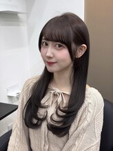 アマテラスゼロ 新宿(AMATELAS zero)&nbsp;ミディアムレイヤー/顔まわりカット/ラベンダーブラウン