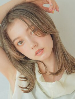 ファミリア バイ リトル(Familia by little)の写真/ブリーチなしダブルカラー/ハイライト/ブリーチカラー！大人女性のナチュラルデザインで垢抜けヘアに！”
