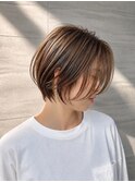 透け感ハンサムショート