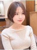 ショートボブ髪型20代30代40代50代前髪あり前髪なし面長丸顔＊林