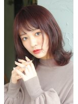 ヘアーズ ベリー 香椎店(hairs BERRY)&nbsp;★BERRYタンバルモリ美髪ピンクブラウンフレアバングうる艶髪色
