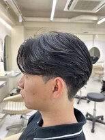 ニコ トウキョウ ヨコハマ(nico)&nbsp;メンズセンターパートウルフセンターパートニュアンスパーマ襟足