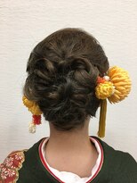 ヘアーアンドメイク きゃら(Hair&Make chara)&nbsp;編み込みアレンジアップスタイル