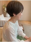 大人ショートスタイル/ニュアンスカラー/グレーベージュ