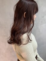 キチ(kichi.)&nbsp;[kichi.] ピンクラベンダー×ウェーブミディ