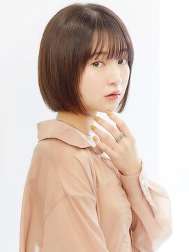 フォンズ(FONS) 美人ショートボブ 艶髪ココアブラウン 20代30代 黒髪カタログ