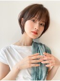 大人可愛い 20代30代40代 ショートボブ 丸みショート