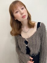 マリアバイアフロート(Maria by AFLOAT) 【山田】ミルクティーベージュ無造作カールミディ