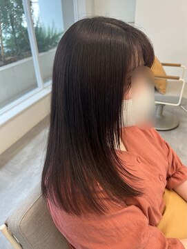 ブローチェラウカ(Broche lauka) レイヤーカット×白髪ぼかし×透明感ブラウン