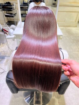 ナイン バイ アソビ 銀座(Nyne by asobi) 高発色ピンク　髪質改善/縮毛矯正/美髪/銀座/酸熱トリートメント