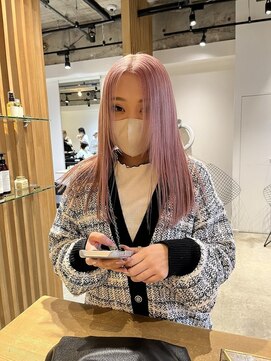 リミットバイアフィナー 大宮店(limit by Afinar) pail pink×ぱつっとカット