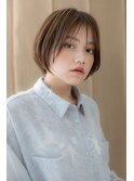 シルキーベージュステップボーンカット大人ボブ314Y戸頭20代30代