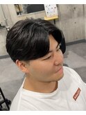 ビジネス毛流れニュアンスセンターパート