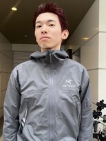 men's/メンズカラーブリーチなしワンカラー/ディープレッド