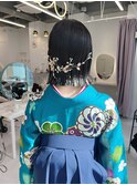 袴着付け/卒業式着付け/袴ヘアセット/袴ヘアアレンジ/卒業式ヘア