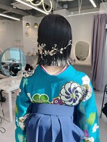 袴着付け/卒業式着付け/袴ヘアセット/袴ヘアアレンジ/卒業式ヘア