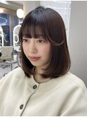 シアー感レイヤー美シルエットボブ