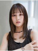 【GEEKS渋谷】地毛風/黒髪ロング/夏ヘア/顔周りレイヤー/ウルフ
