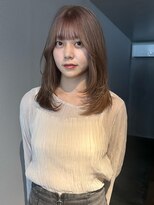 ヨハク 大阪梅田中崎町(yohaku)&nbsp;【misaki】グレージュカラー×ミデュアムレイヤー