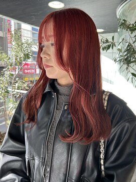 ヘアーアンドメイク ビス(HAIR&MAKE bis) ブリーチなしでつくるレッドカラー【立川/沙久楽】