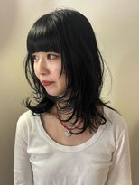 アルテペロ(arte pelo)&nbsp;ミディアムレイヤー/黒髪ミディアム/デザインカット
