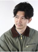 『lien.自由が丘　メンズ』大人かきあげサイドパート　担当西村