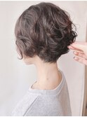 【morio 原宿】ニュアンスショートパーマ　くるくる外国人風