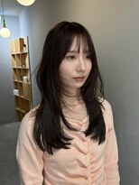 サンプラス(san+)&nbsp;【マユコ】ロングレイヤーハッシュカットバタフライレイヤー