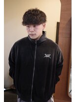 エディ(Edy) メンズマッシュ波巻きスパイラルパーマツイスパ眉毛カット岡山