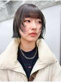 顔周りレイヤーボブ
