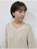 マッシュショート/カーキブラウン