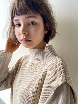 ガレージ バイ グリーン 原宿 表参道(Garage by green) 【loki】ボブ×モカブラウン