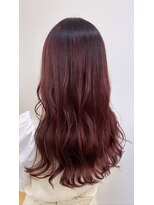 小顔オリーブカラーボブルフハイライトカラークールショート
