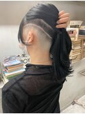 【roijir 山岸】スキンフェード女子 刈り上げ女子 セミロング