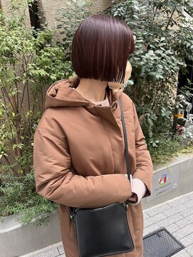 ローカル 赤坂(Local) ミニボブ×ボルドーピンク