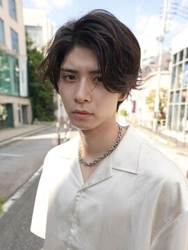 ニコ トウキョウ ヨコハマ(nico) センターパート/シースルーマッシュ/ニュアンスパーマ