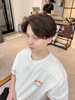 ネオリーブ クーロ メゾン 横浜(Neolive curro Maison)&nbsp;韓国センターパート×黒髪ツーブロック[メンズ]