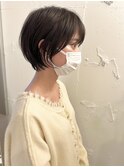 *滝田*アッシュカラーショートボブ似合わせカットグレーベージュ