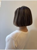 前下がり重めボブ