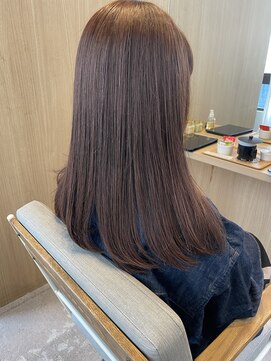 アミ(ami) くすみピンクブラウンカラー