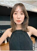小顔レイヤーミディアム×柔らかベージュ×美髪[横浜駅]