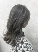 コントラスト極ハイライト☆オリーブグレージュ☆20代30代40代