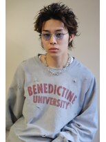 ブークル(boucle)&nbsp;メンズパーマ　スパイキーショート　リバースヘア